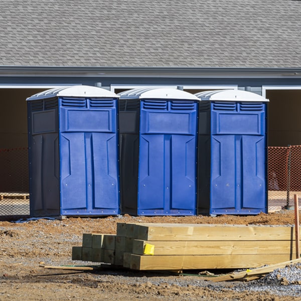 what is the expected delivery and pickup timeframe for the portable toilets in Allerton